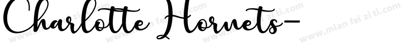Charlotte Hornets字体转换